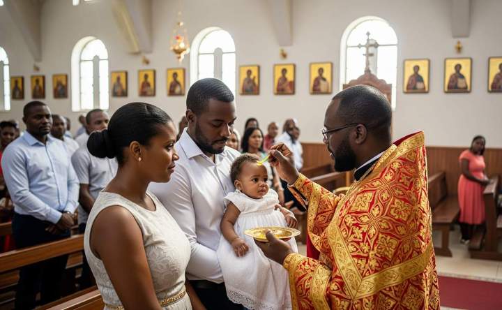 Cérémonie de chrismation orthodoxe Martinique